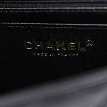 Chanel Lambskin Quilted Metal Mini Top Handle Rectangular Flap Black 6 of 11