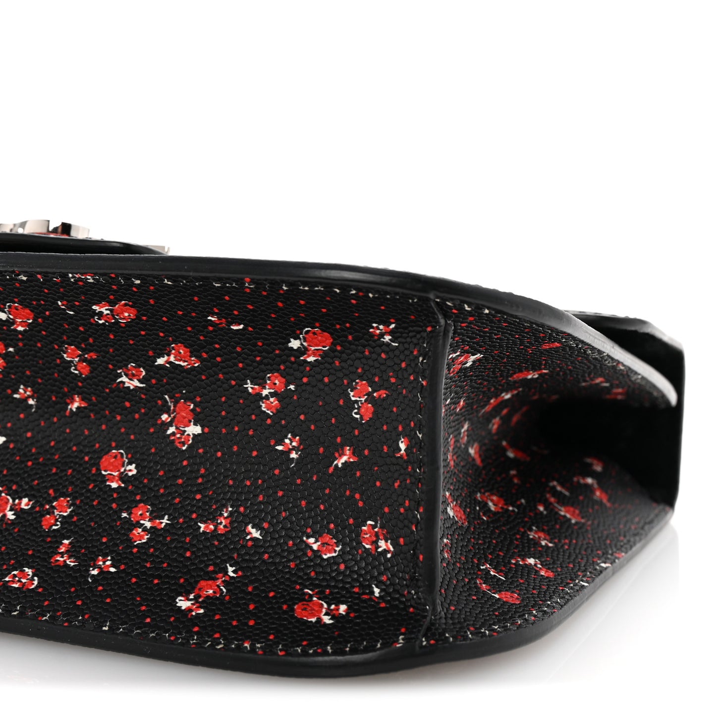 Calfskin Floral Medium Insignia Flap Multicolor
