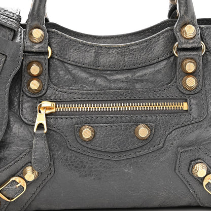 Balenciaga Agneau Giant 12 Gold Hardware Mini City Gris Tarmac 8 of 13