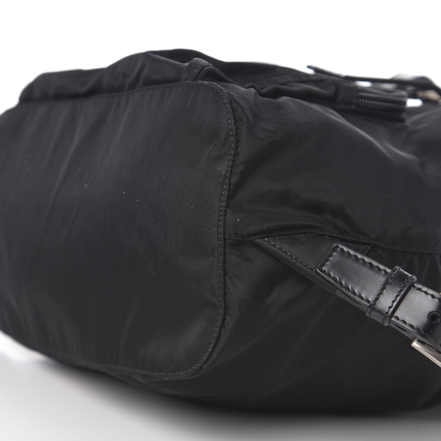 Prada Nylon Vela Medium Cinch Backpack Black 7 of 8