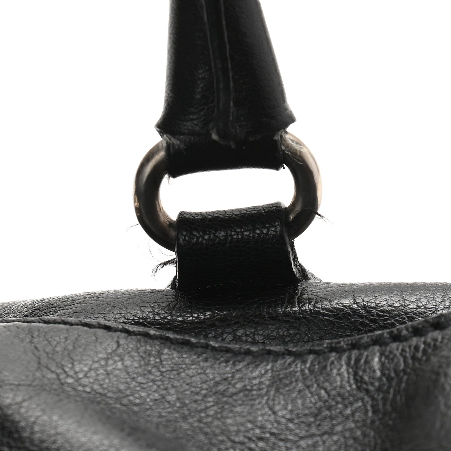 Royal Calf Easy Foldover Pushlock Satchel Black