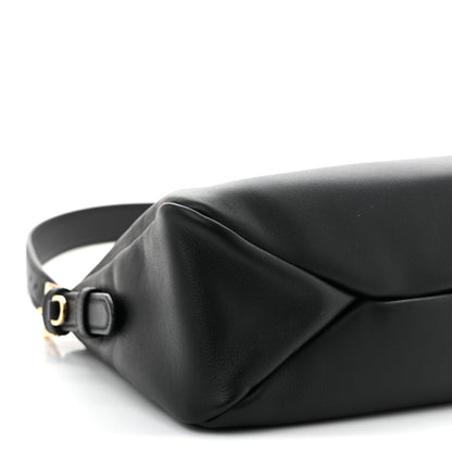 Prada Soft Calfskin Large Aimée Shoulder Bag Black 9 of 10