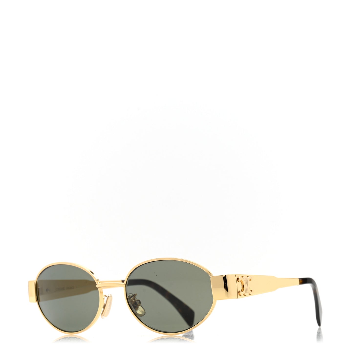 Metal Triomphe 01 Sunglasses CL40235U Gold Green