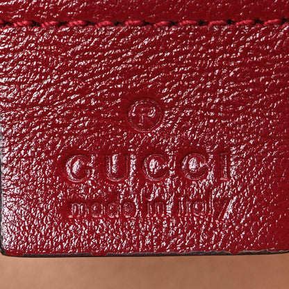 Gucci Monogram Azalea Calfskin Matelasse Diagonal Small GG Marmont Chain Shoulder Bag Beige Ebony New Cherry Red 6 of 10