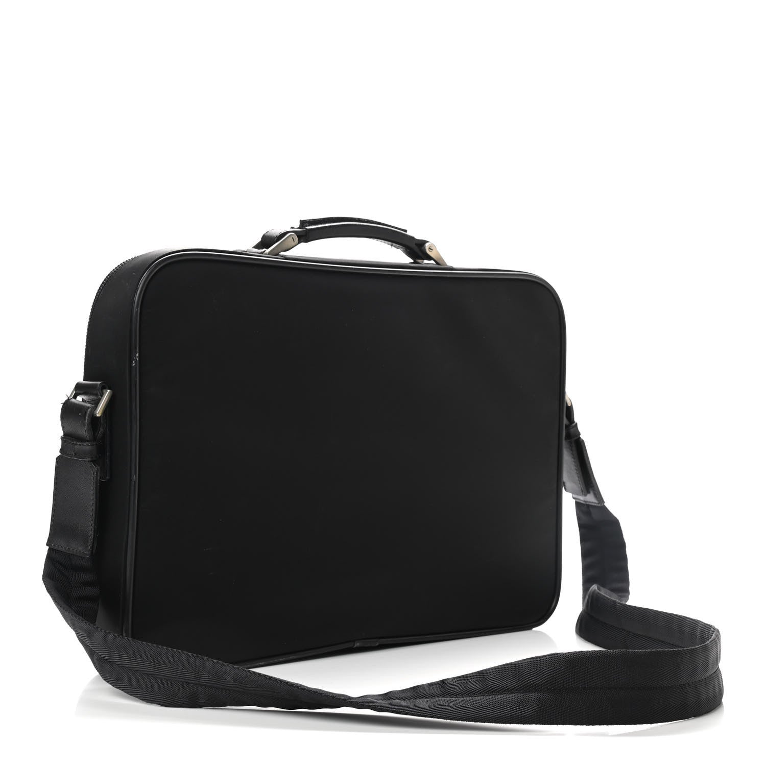 Prada Tessuto Nylon Briefcase Black 2 of 11