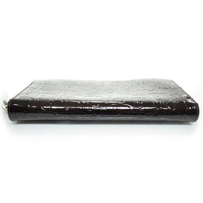 Christian Dior Patent Ultimate Zip Around Wallet Bordeaux 4 of 7