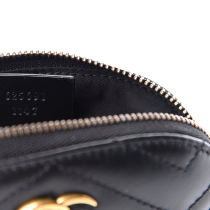 Gucci Calfskin Matelasse GG Marmont Key Pouch Black 7 of 8