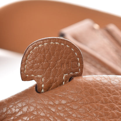 Hermes Taurillon Clemence Evelyne II PM Gold 7 of 11