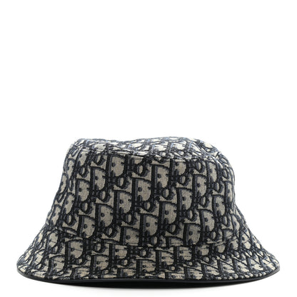 Christian Dior Oblique Jacquard Bucket Hat L Blue 3 of 9