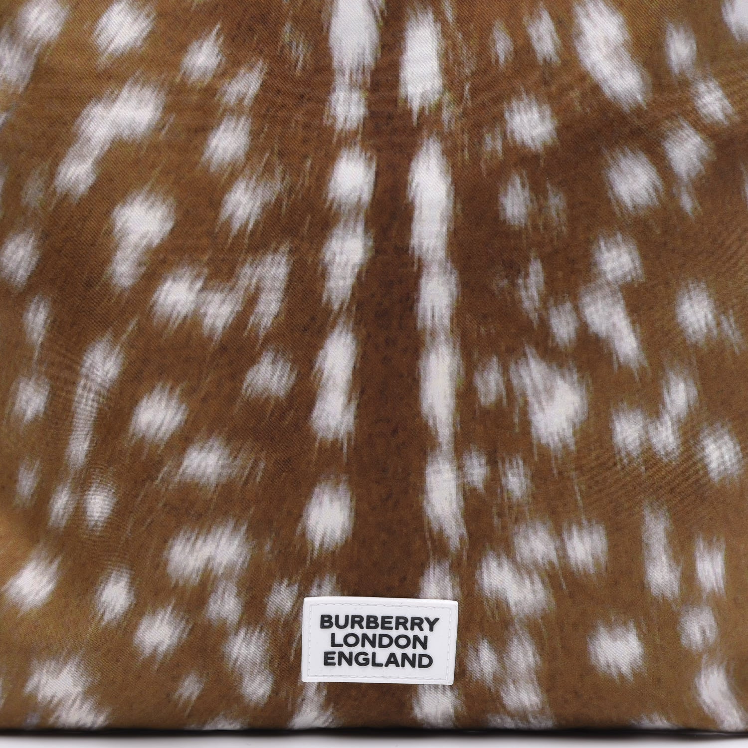 Burberry Nylon Deer Print Flat Tote Bag Black Brown 10 of 10