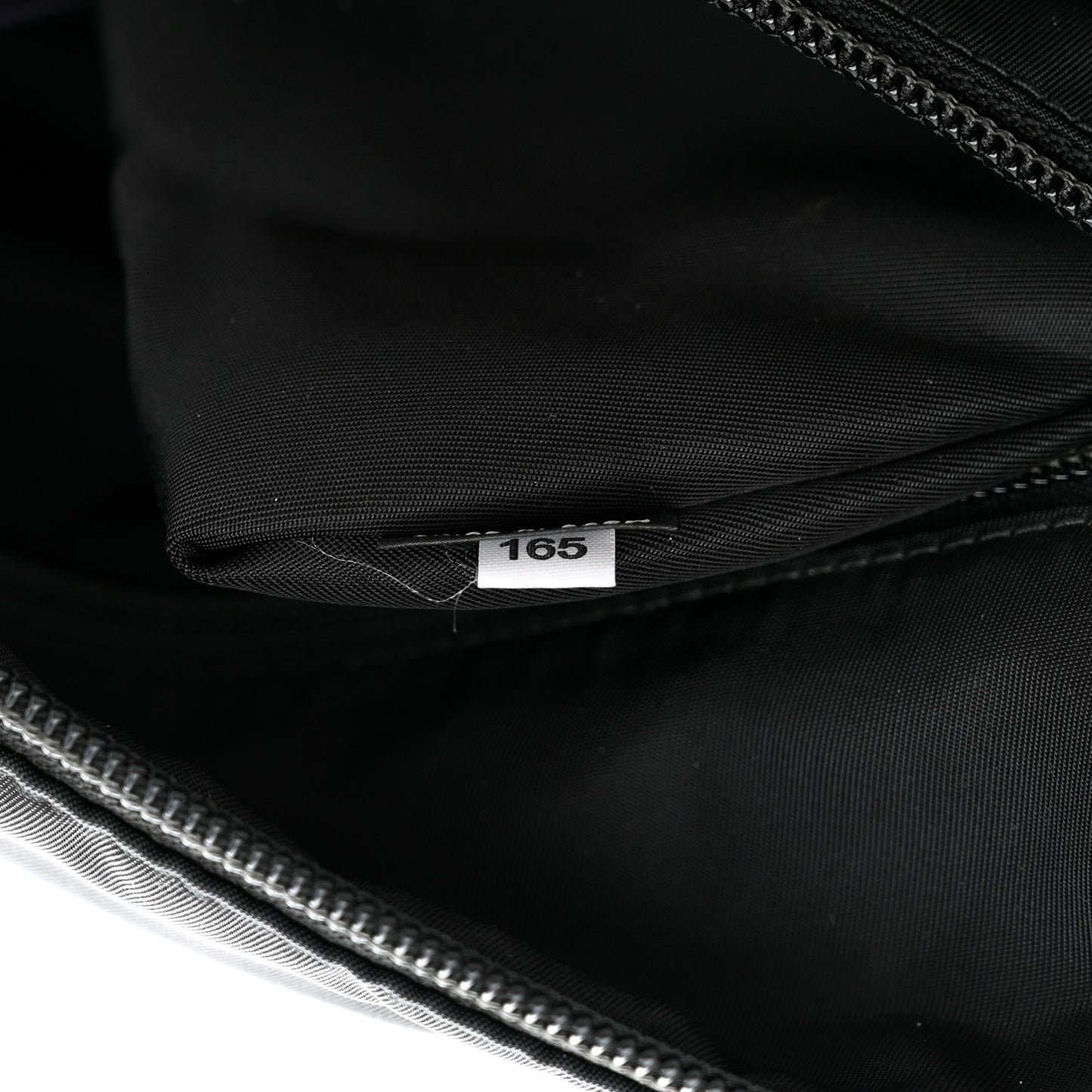 Tessuto Nylon Double Pocket Belt Bag Black