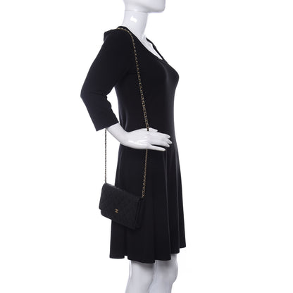 Chanel Caviar Quilted Wallet On Chain WOC Black 2 of 12