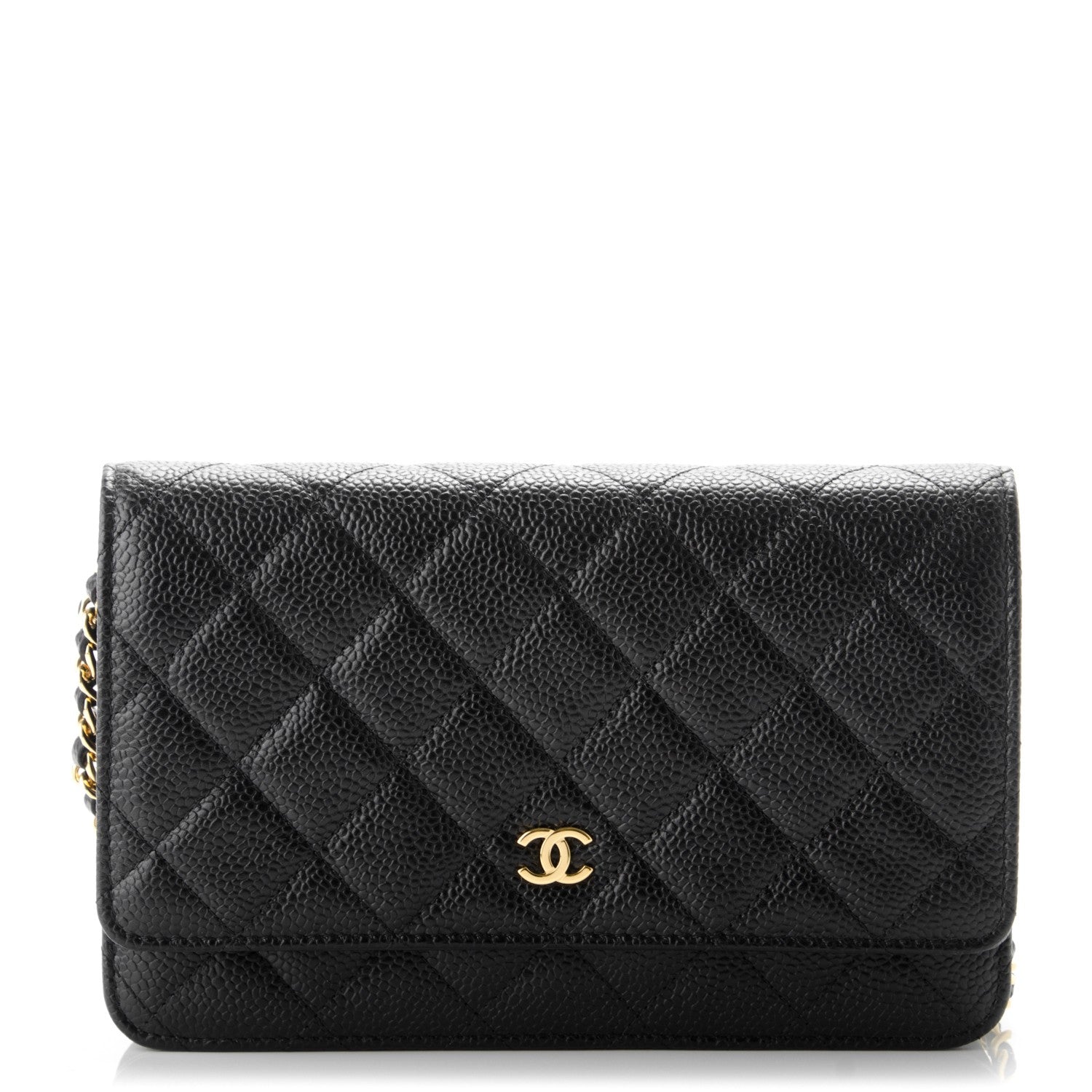 Chanel Caviar Quilted Wallet On Chain WOC Black 1 of 8