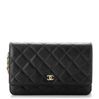 Chanel Caviar Quilted Wallet On Chain WOC Black 1 of 8