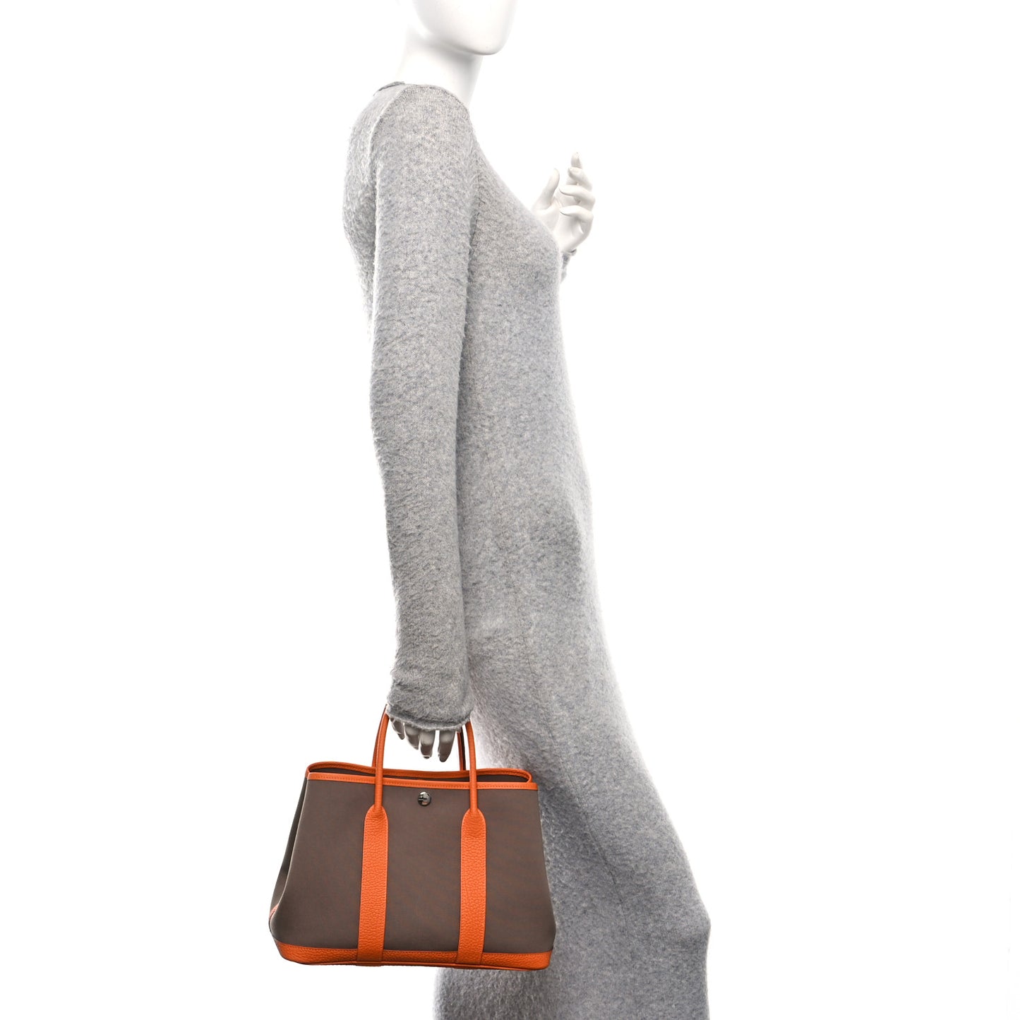 Toile Officier Negonda Garden Party Tote 30 Etoupe Orange