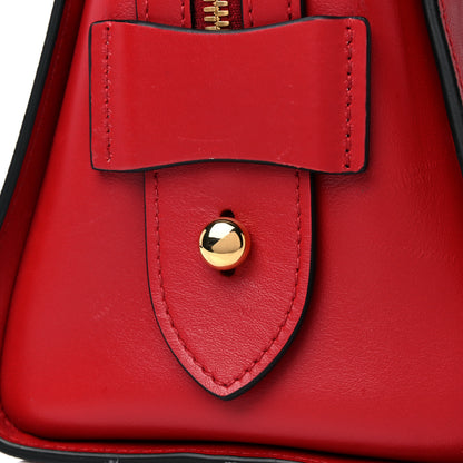 Prada Saffiano Soft Calfskin Double Handle Satchel Fuoco 13 of 17