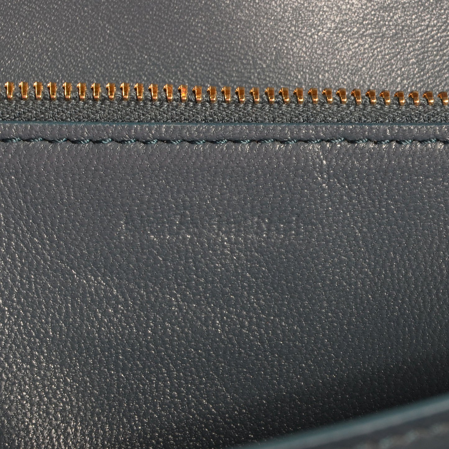 Leather Medium Classic Box Flap Bag Slate Blue