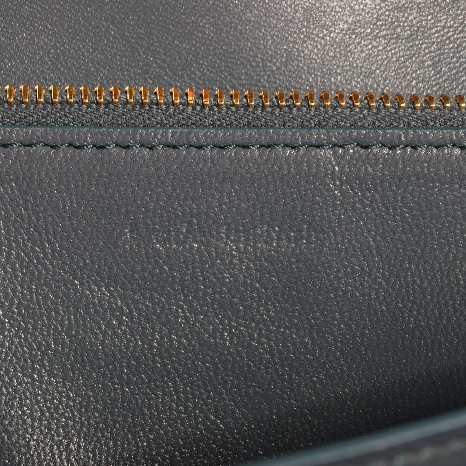 Celine Leather Medium Classic Box Flap Bag Slate Blue 6 of 8