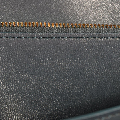 Celine Leather Medium Classic Box Flap Bag Slate Blue 6 of 8