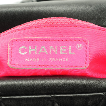 Chanel Calfskin Quilted Large Cambon Bowler Black White 6 of 7