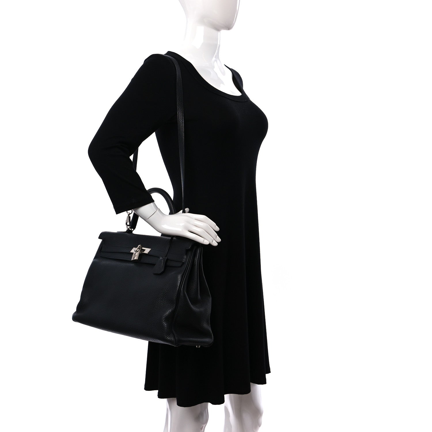 Hermes Togo Kelly Retourne 35 Black 2 of 14