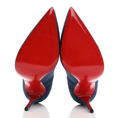 Christian Louboutin Denim Jazz Calf So Kate 120 Pumps 36 Blue 5 of 14
