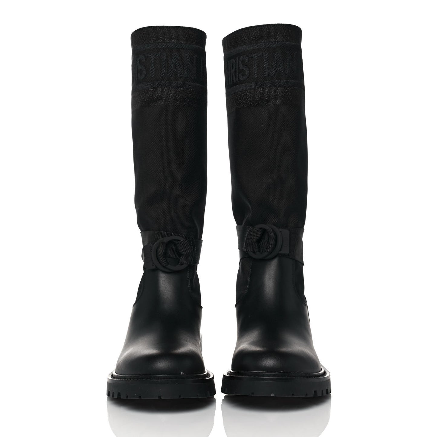 Technical Fabric Calfskin D-Major Boots 37 Black