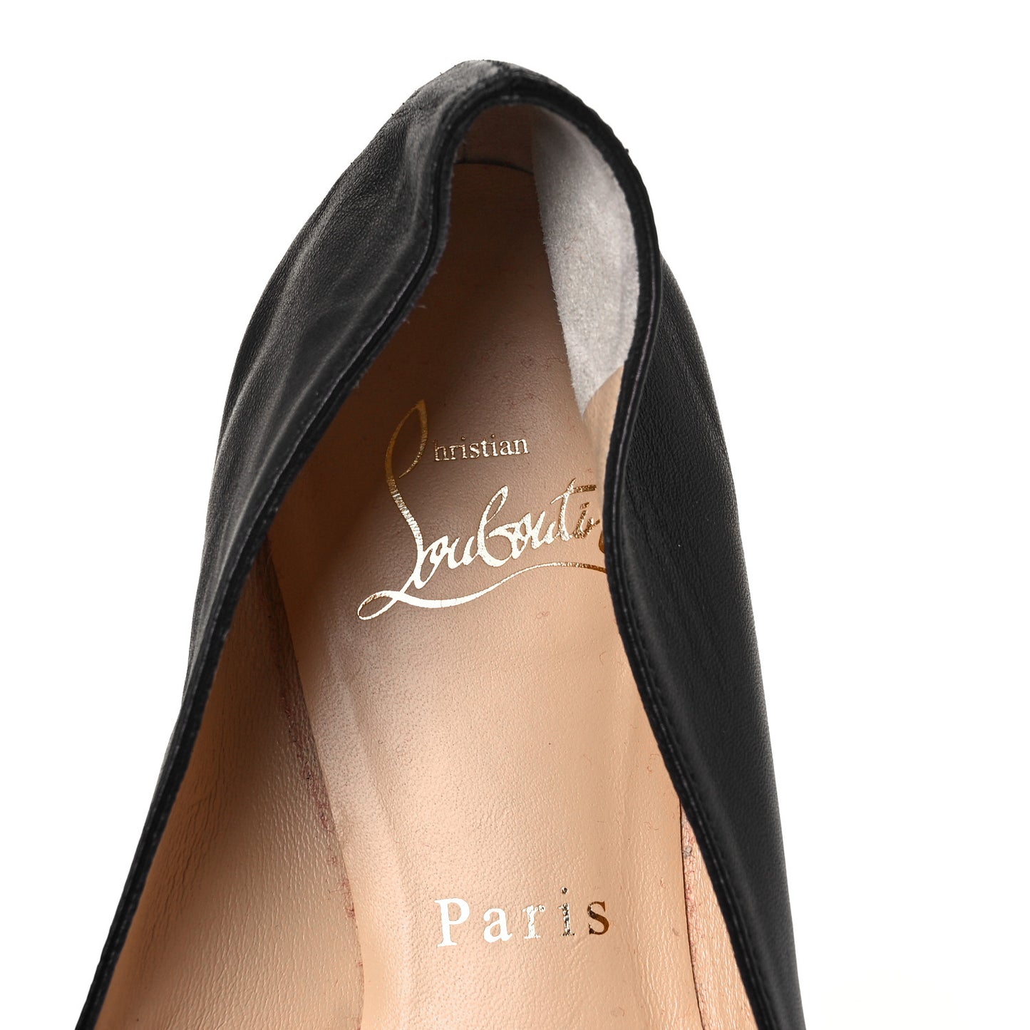 Shiny Nappa Ballalla Flats 37.5 Black