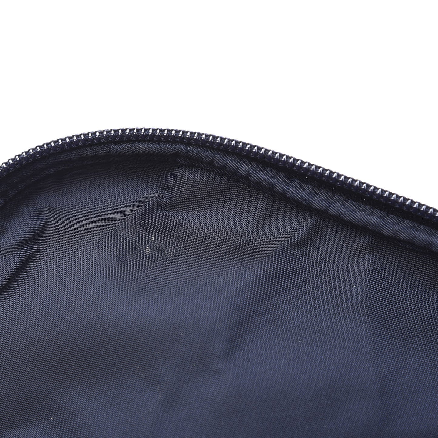Monogram Mini Saddle Zip Pouch Navy Blue