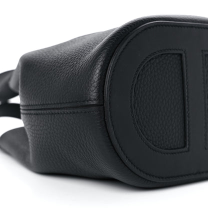Hermes Taurillon Clemence Swift In-The-Loop 18 Bag Black 8 of 10