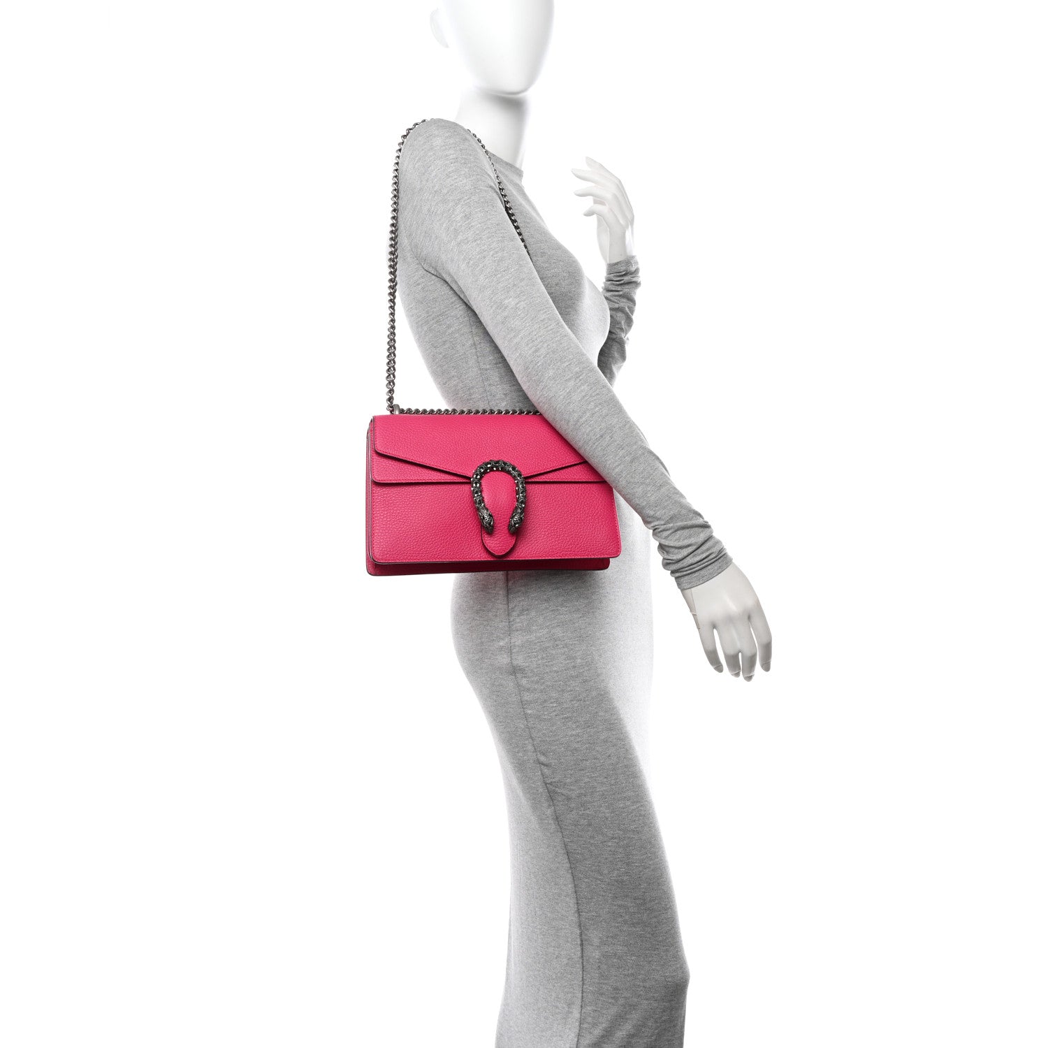 Gucci Dollar Calfskin Small Dionysus Shoulder Bag Pink 3 of 14