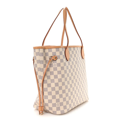Louis Vuitton Damier Azur Neo Neverfull MM Rose Ballerine 4 of 12
