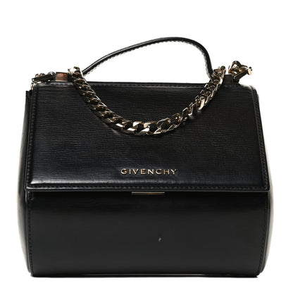 Givenchy Textured Calfskin Mini Pandora Box Chain Crossbody Bag Black 1 of 14