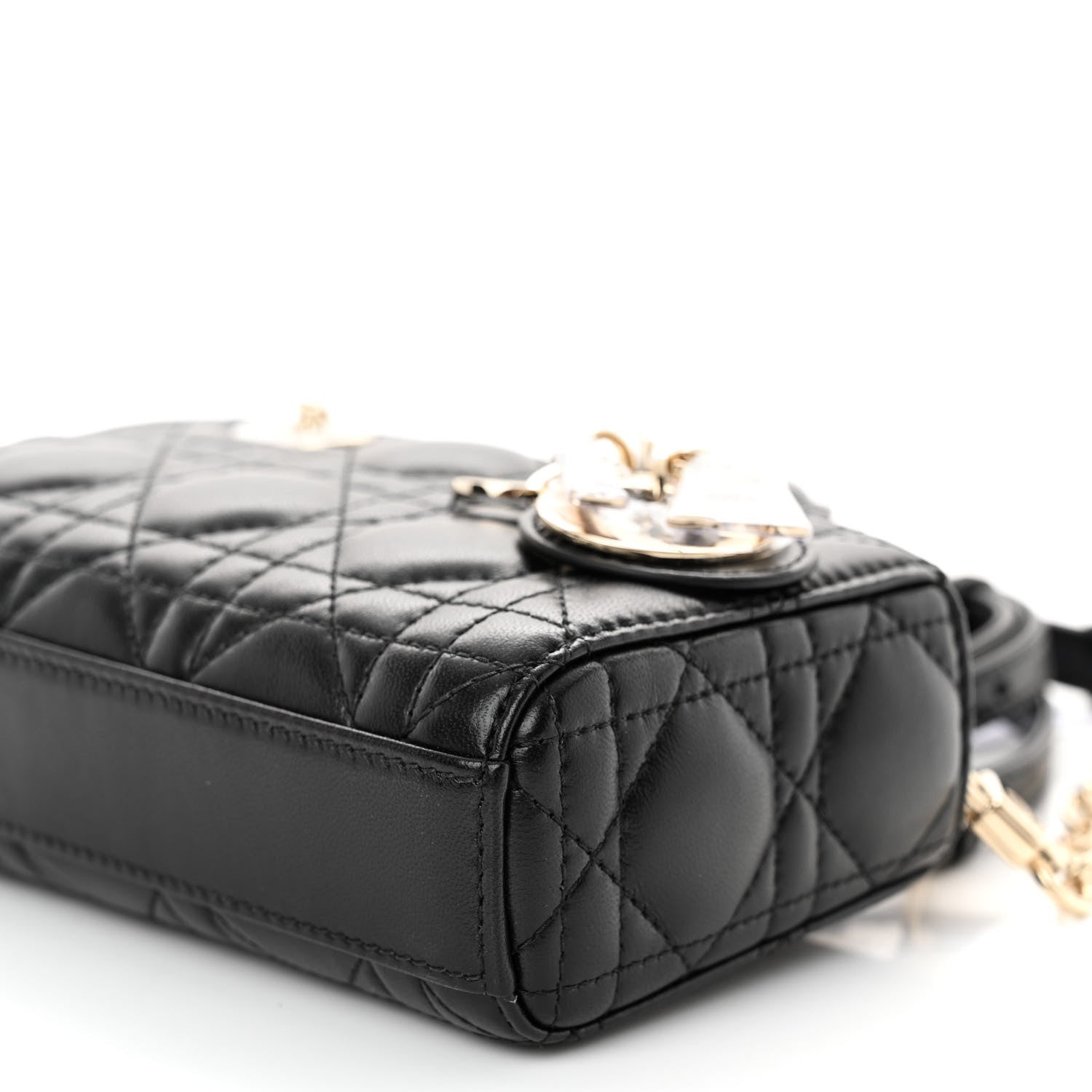 Christian Dior Lambskin Cannage Micro Lady D-Joy Black 9 of 10
