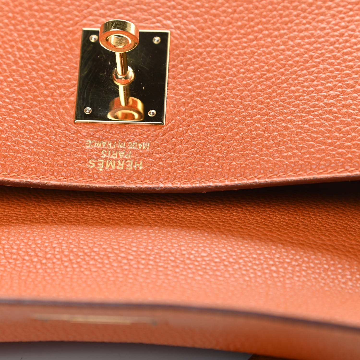 Hermes Togo Kelly Sellier 35 Orange 13 of 19