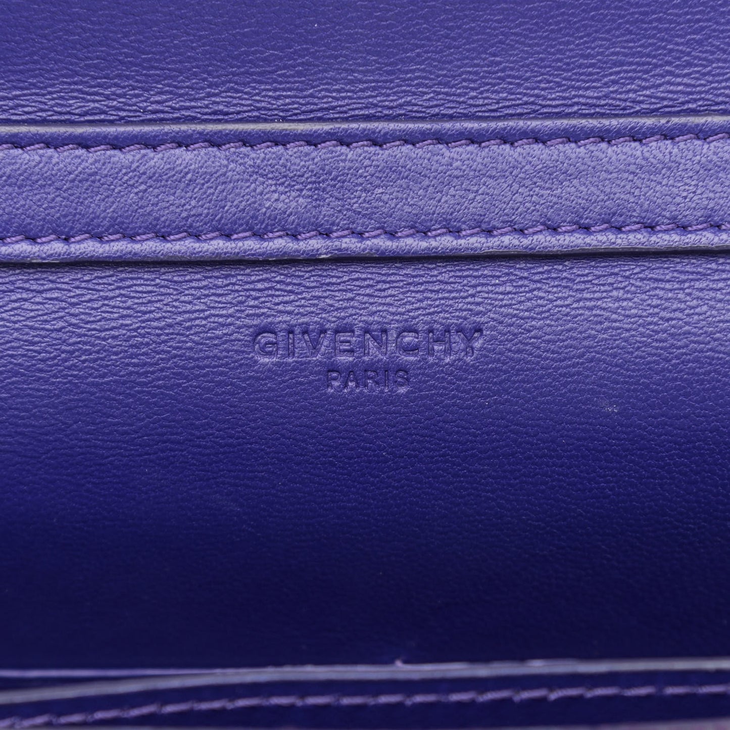 Sugar Goatskin Pandora Chain Wallet Cobalt Blue