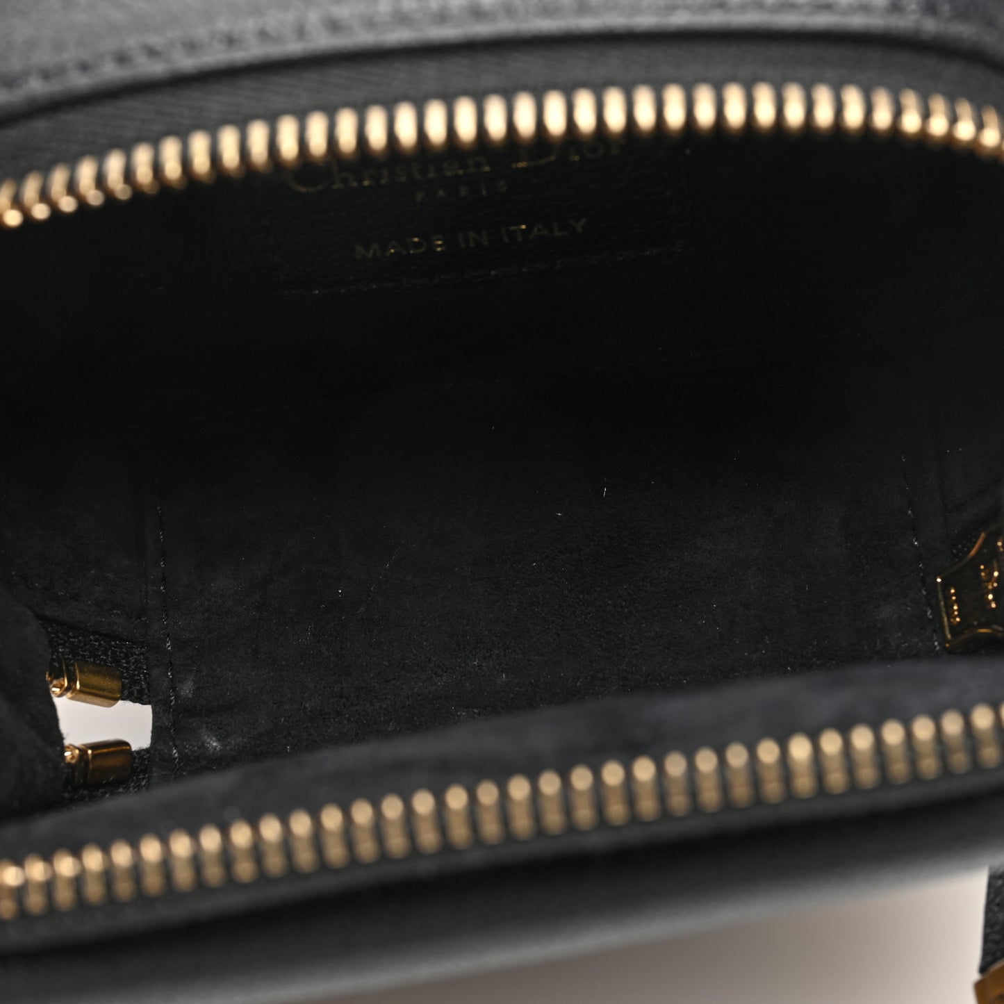 Goatskin Mini Saddle Pouch Black