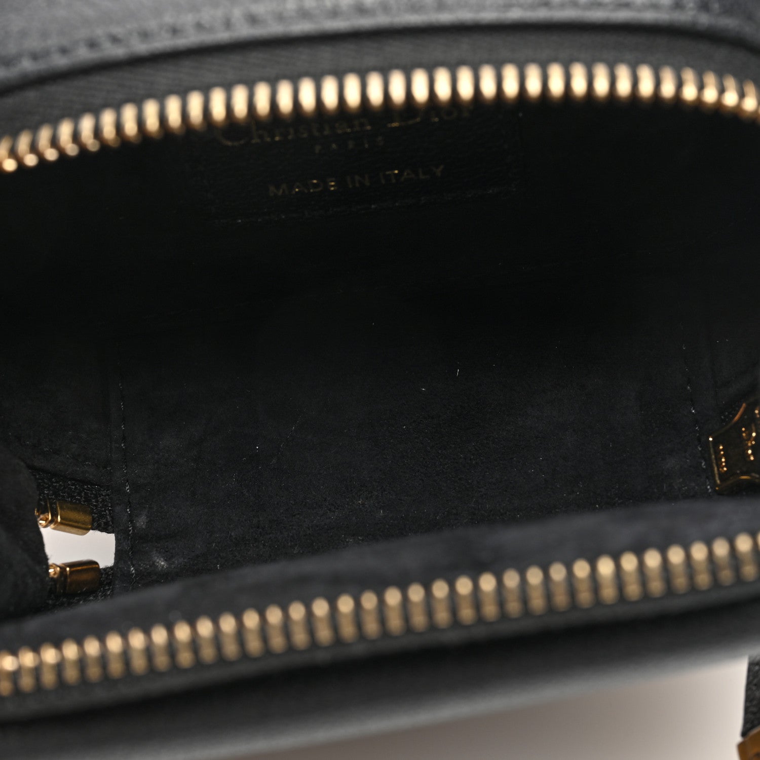 Christian Dior Goatskin Mini Saddle Pouch Black 5 of 8