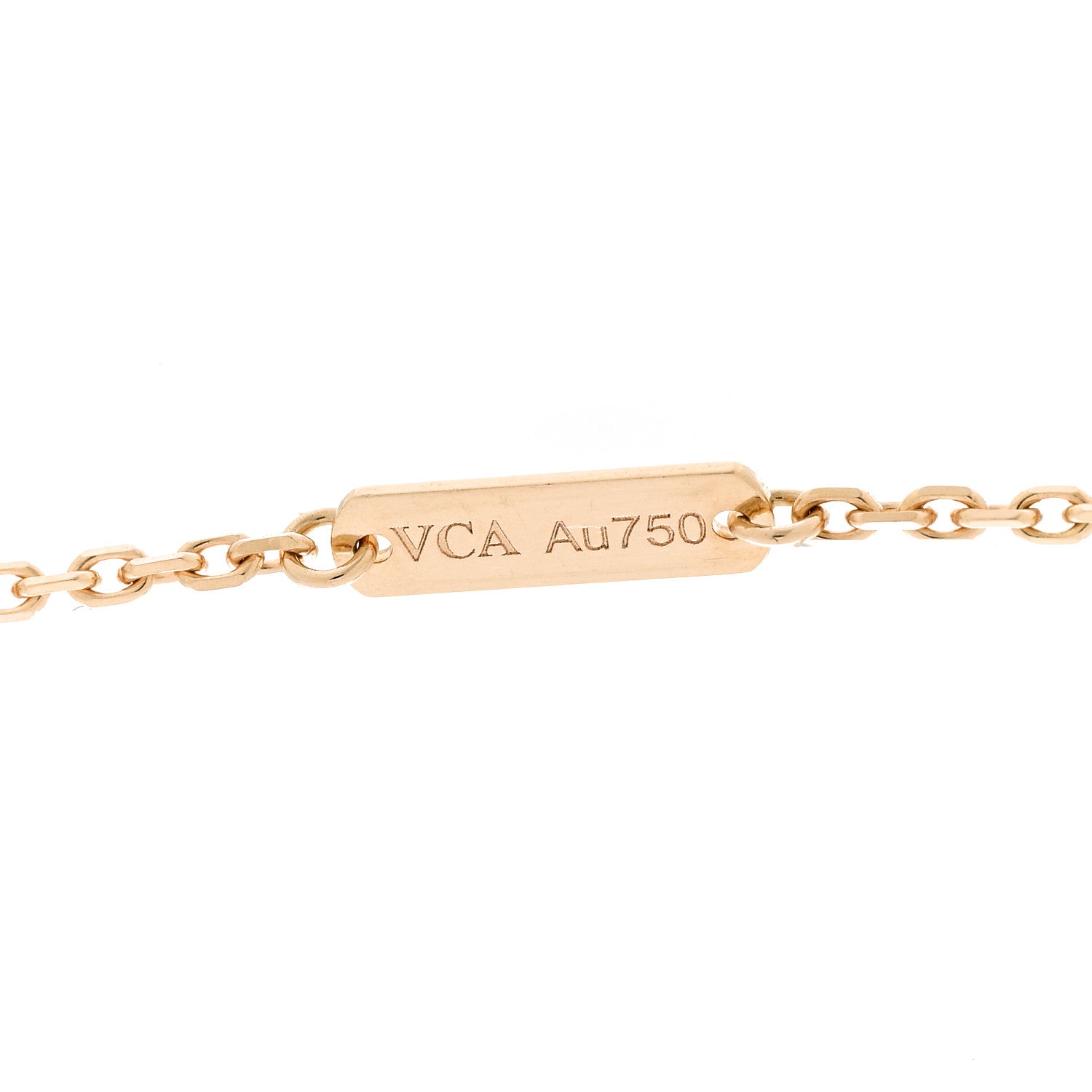Van Cleef & Arpels 18K Yellow Gold Diamond Small Perlee Clovers Pendant Necklace 5 of 6