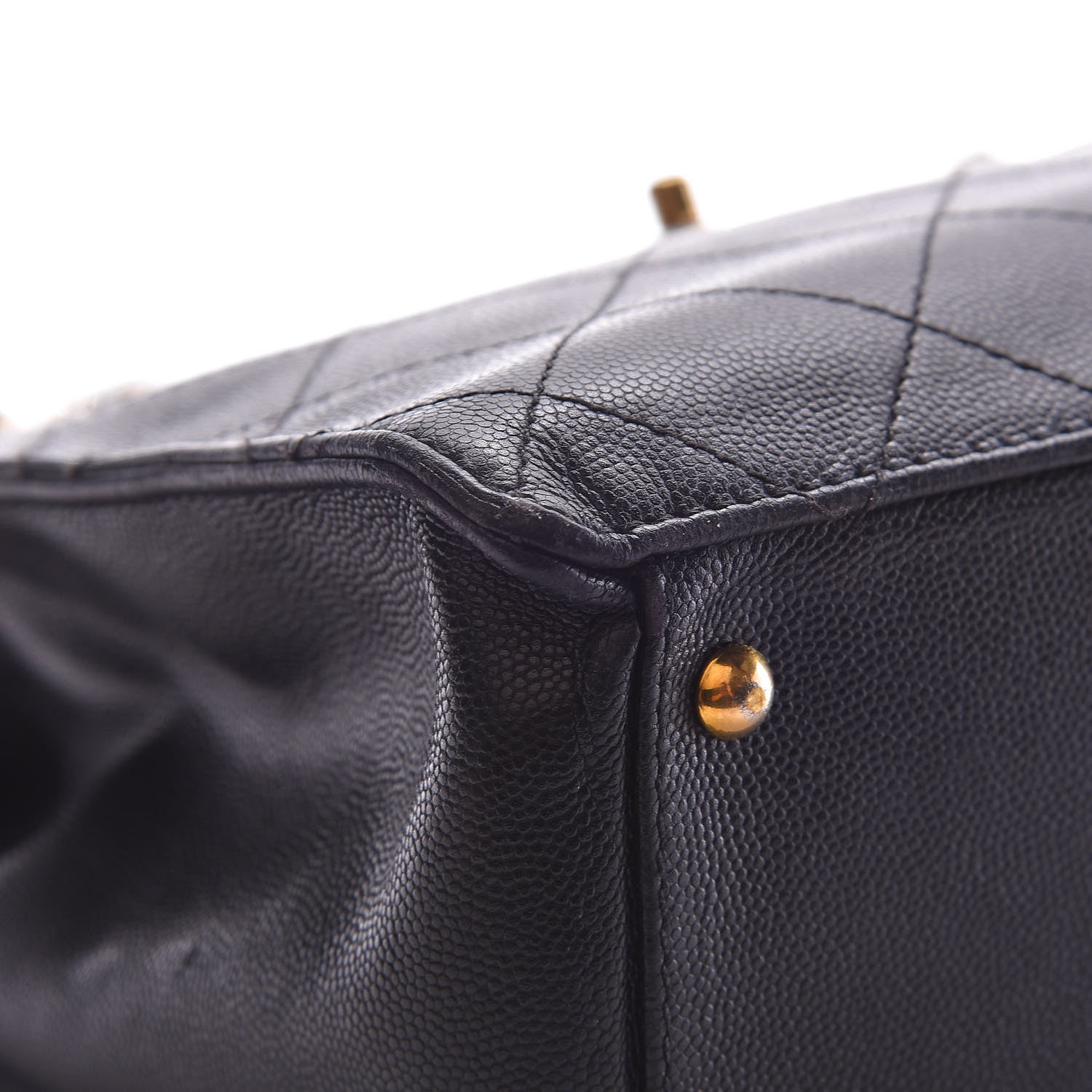 Chanel Caviar Stitched Shopper Tote Black 10 of 30