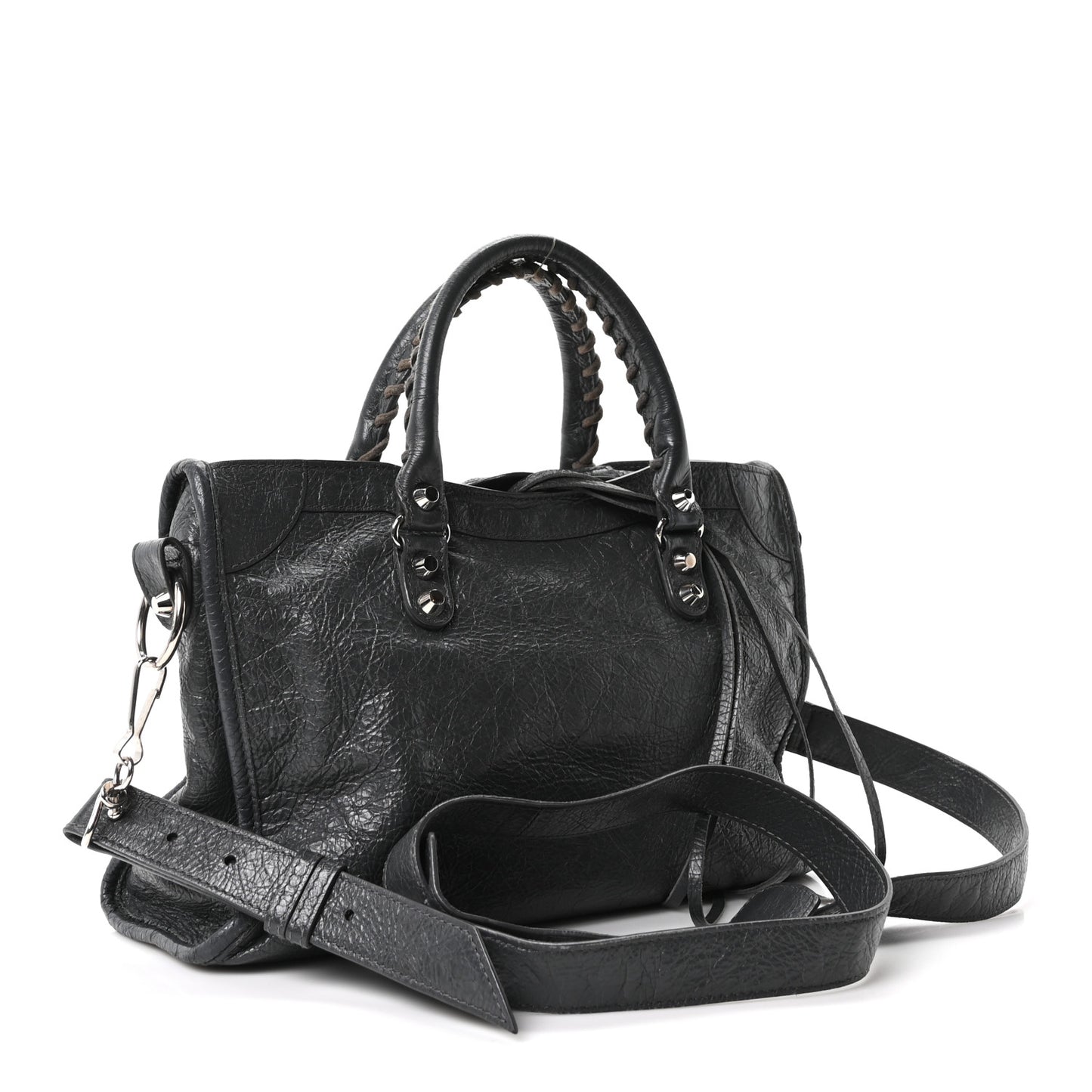 Agneau Classic Silver Hardware S City Gris Fossile