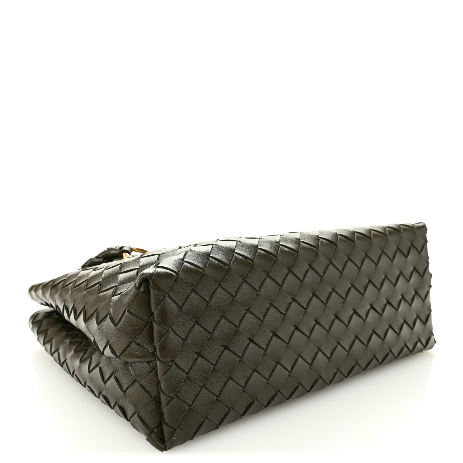 Bottega Veneta Nappa Intrecciato Medium Andiamo Shoulder Bag Kaki 4 of 9
