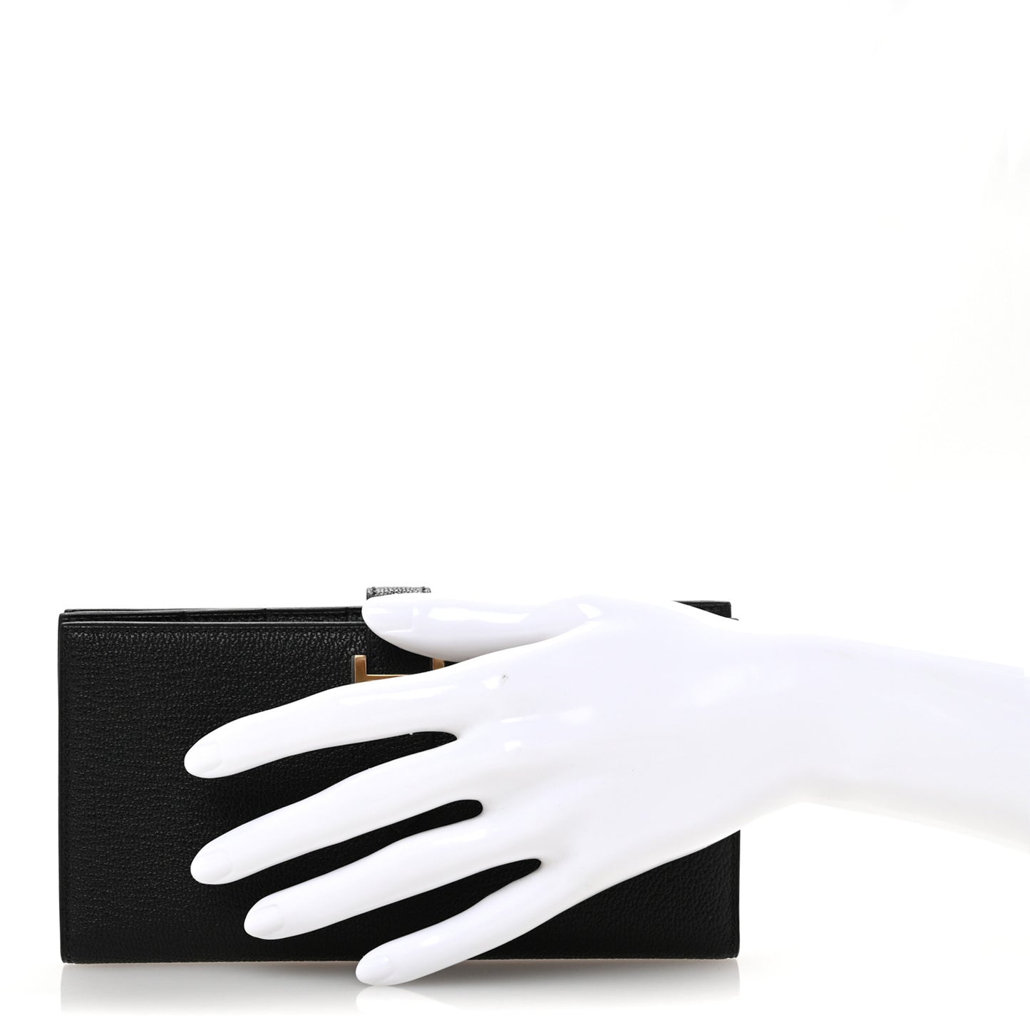 Chevre Mysore Bearn Gusset Wallet Black