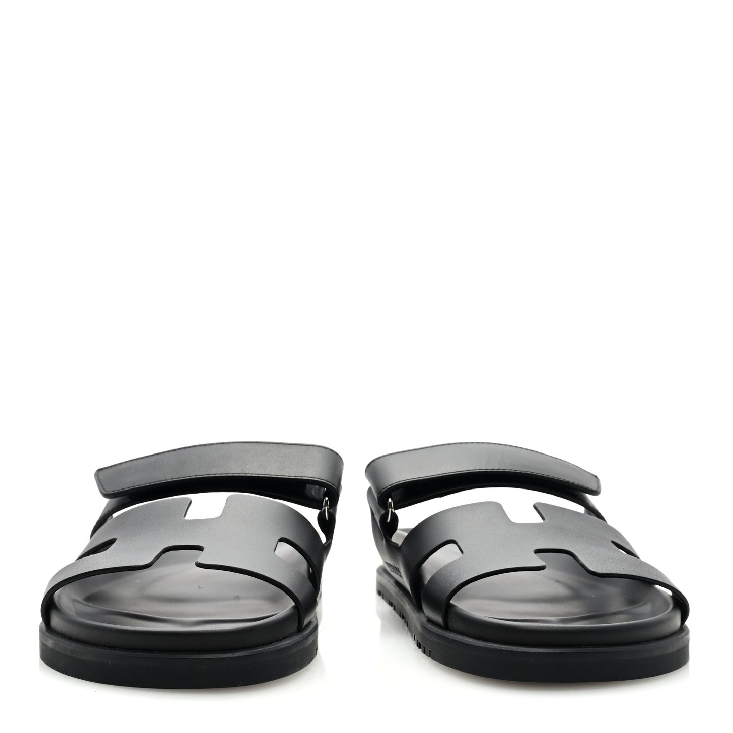 Calfskin Womens Chypre Sandals 38.5 Black
