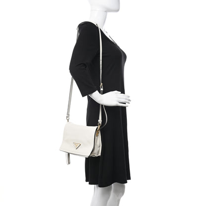 Prada Vitello Daino Crossbody Flap White 2 of 11