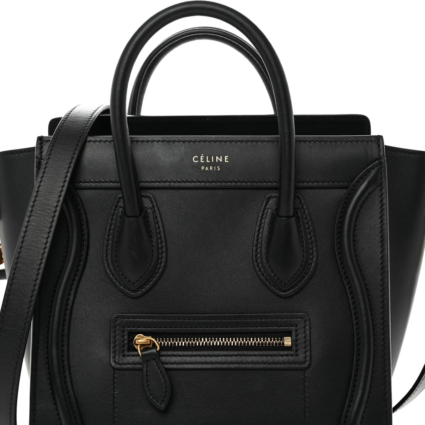 Smooth Calfskin Nano Luggage Black