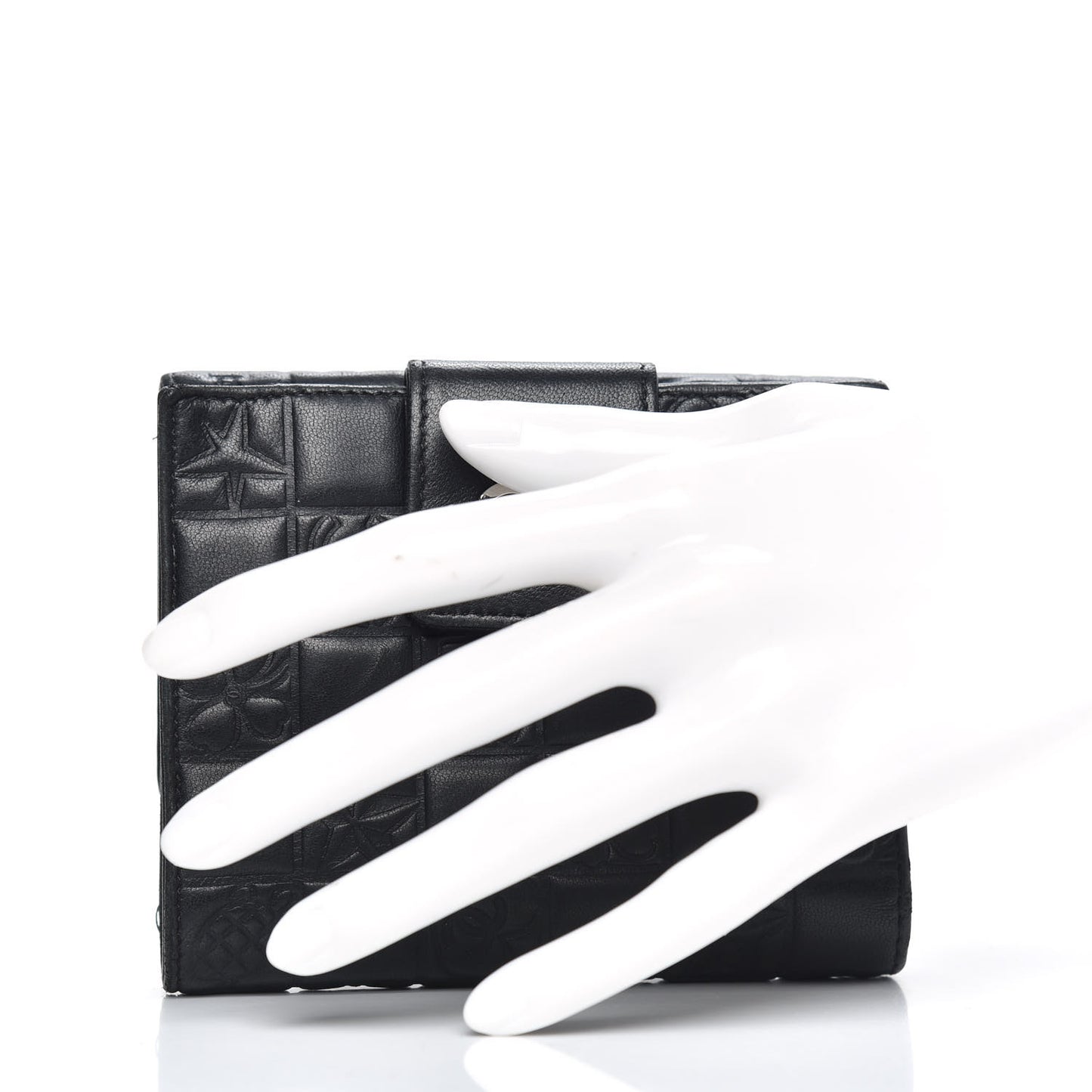 Lambskin Precious Symbols French Wallet Black