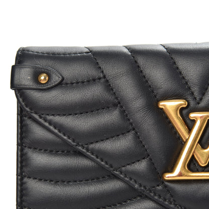 Louis Vuitton Calfskin New Wave Long Wallet Black 12 of 13
