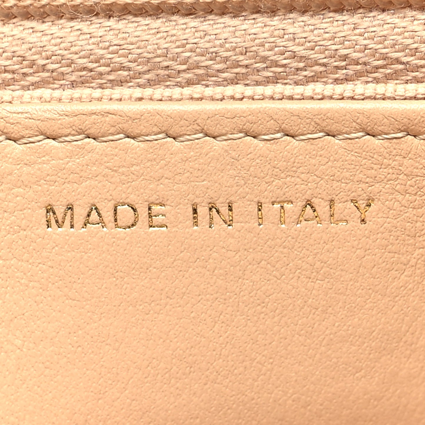 Caviar Quilted Wallet On Chain WOC Beige