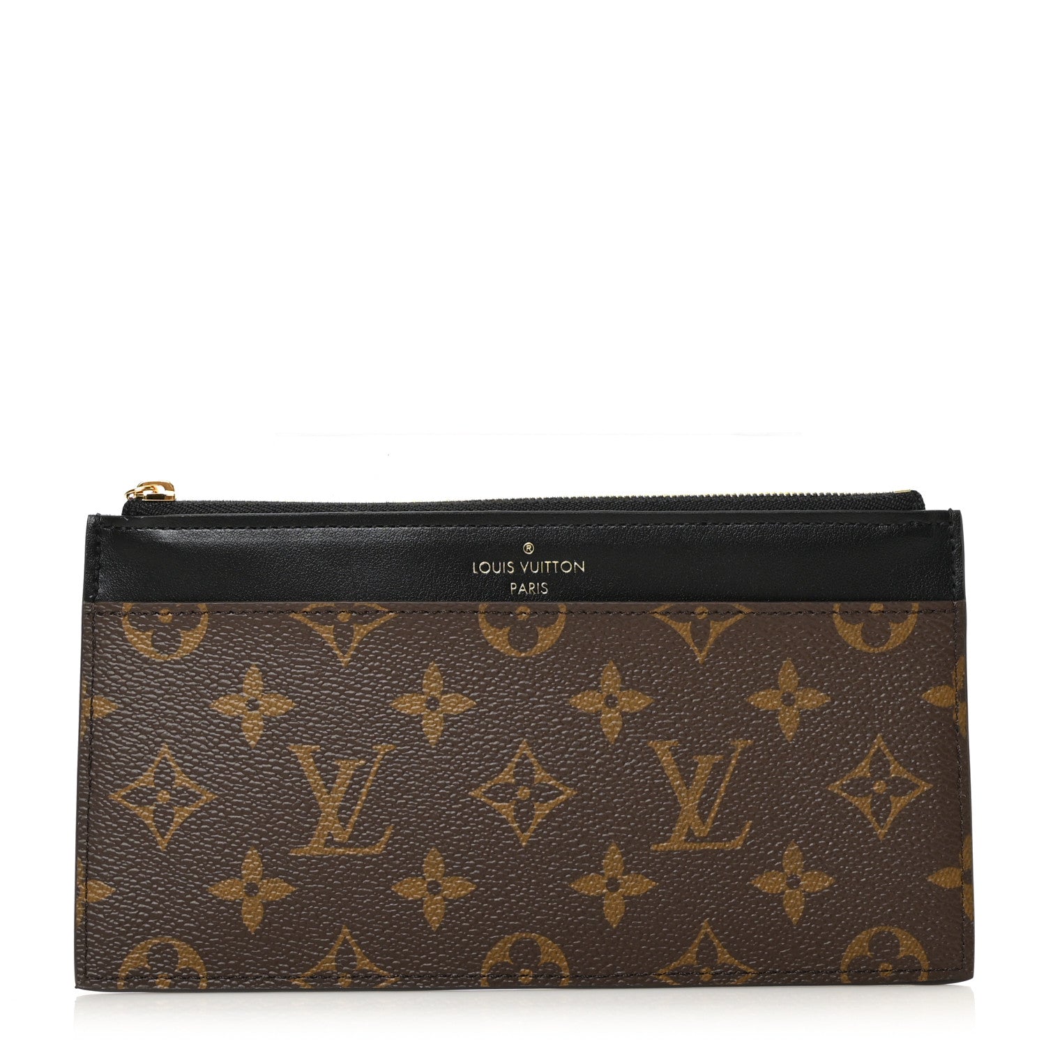 Louis Vuitton Monogram Slim Purse Black 1 of 6